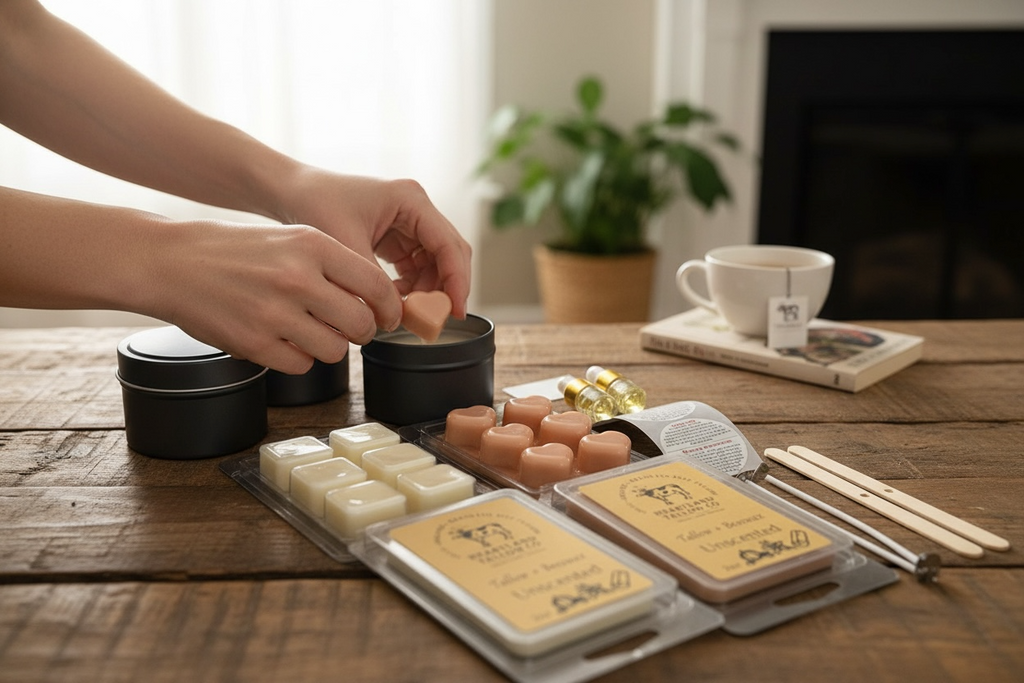 Tallow + Beeswax DIY Candle Making Kit 2ct