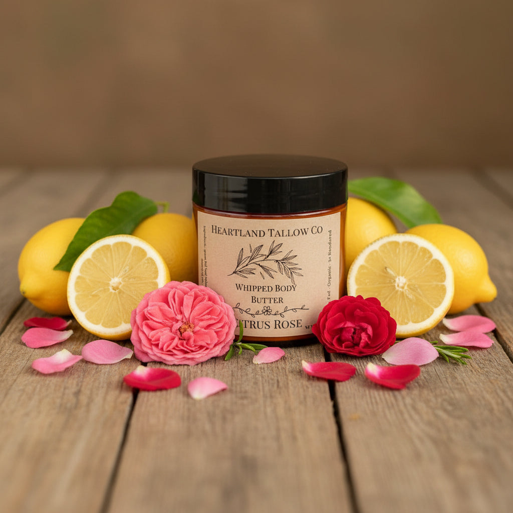 Citrus Rose Whipped Body Butter - 4 oz