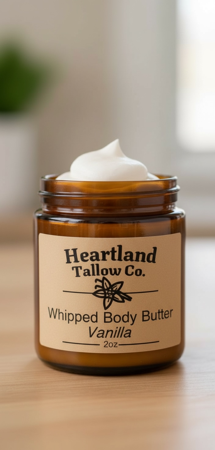 Moisturizing Vanilla Whipped Full Body Butter 2oz